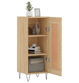 VidaXL Dressoir 34,5x34x90 cm bewerkt hout sonoma eiken