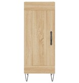VidaXL Dressoir 34,5x34x90 cm bewerkt hout sonoma eiken