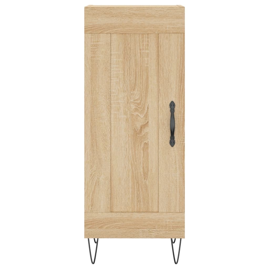 VidaXL Dressoir 34,5x34x90 cm bewerkt hout sonoma eiken