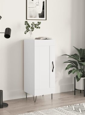 VidaXL Dressoir 34,5x34x90 cm bewerkt hout wit