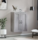 VidaXL Wandkast 69,5x34x90 cm bewerkt hout grijs sonoma eikenkleurig