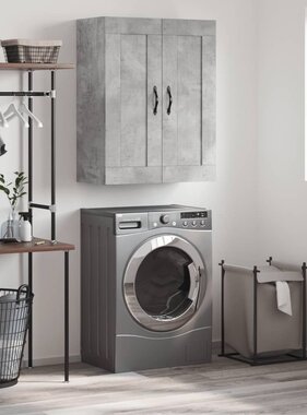 VidaXL Wandkast 69,5x34x90 cm bewerkt hout betongrijs