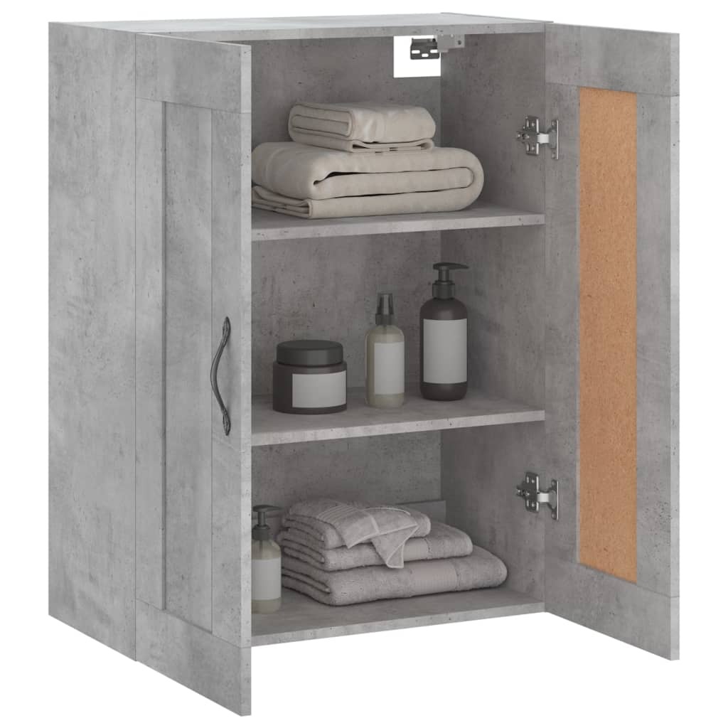 VidaXL Wandkast 69,5x34x90 cm bewerkt hout betongrijs