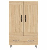 VidaXL Hoge kast 69,5x31x115 cm bewerkt hout sonoma eikenkleurig