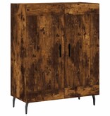 VidaXL Dressoir 69,5x34x90 cm bewerkt hout gerookt eikenkleurig