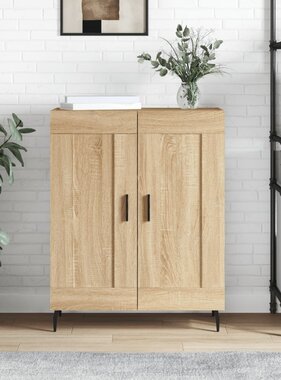 VidaXL Dressoir 69,5x34x90 cm bewerkt hout sonoma eikenkleurig