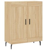 VidaXL Dressoir 69,5x34x90 cm bewerkt hout sonoma eikenkleurig