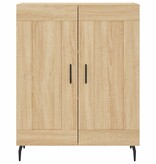 VidaXL Dressoir 69,5x34x90 cm bewerkt hout sonoma eikenkleurig