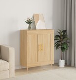 VidaXL Dressoir 69,5x34x90 cm bewerkt hout sonoma eikenkleurig