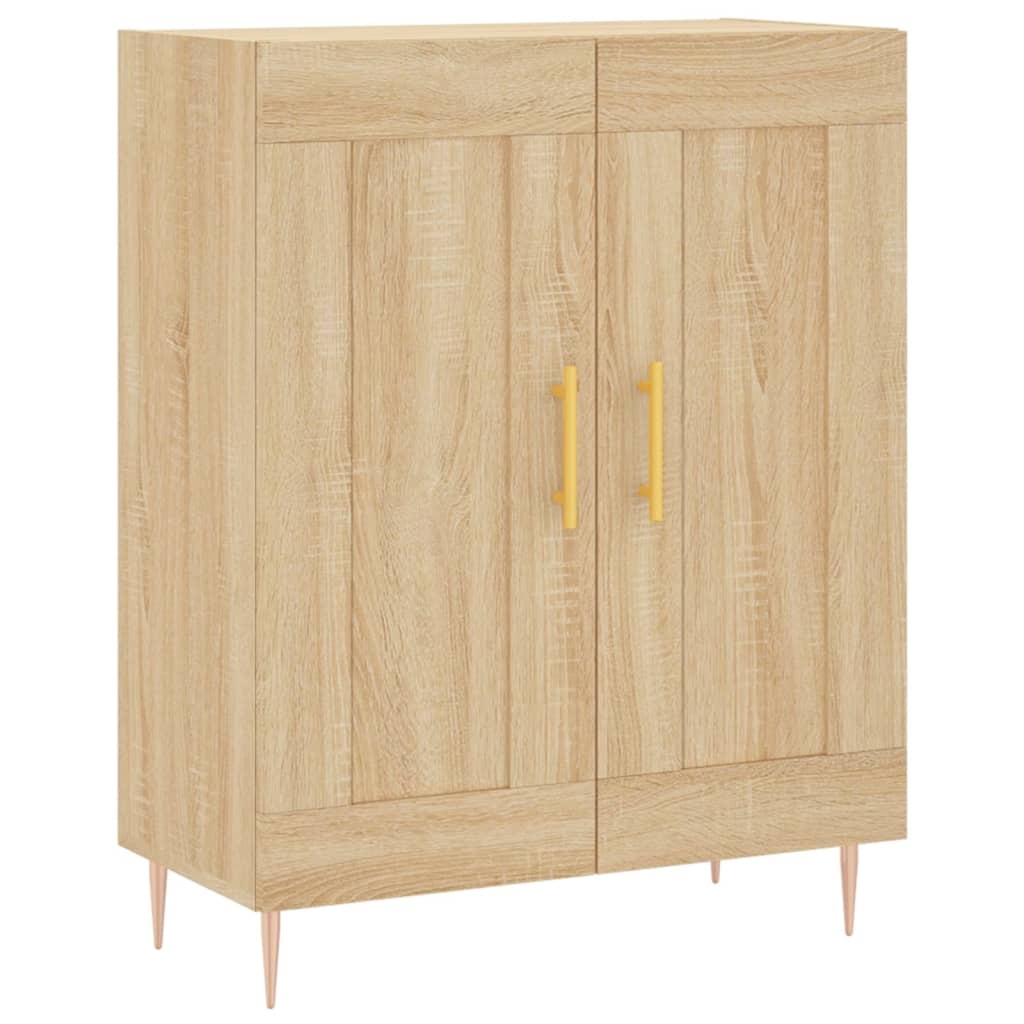 VidaXL Dressoir 69,5x34x90 cm bewerkt hout sonoma eikenkleurig