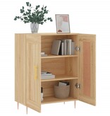 VidaXL Dressoir 69,5x34x90 cm bewerkt hout sonoma eikenkleurig