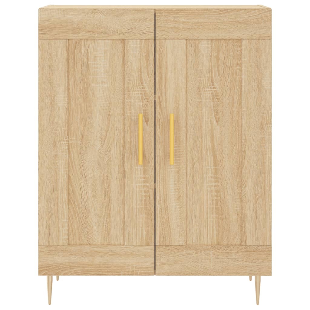 VidaXL Dressoir 69,5x34x90 cm bewerkt hout sonoma eikenkleurig