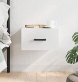 VidaXL Nachtkastje wandgemonteerd 35x35x20 cm wit