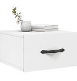 VidaXL Nachtkastje wandgemonteerd 35x35x20 cm wit