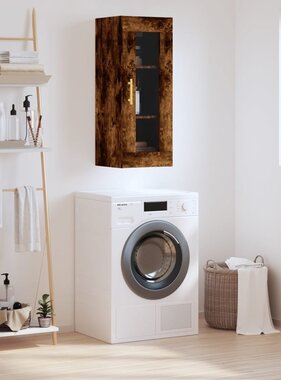 VidaXL Hangkast 34,5x34x90 cm gerookt eikenkleurig