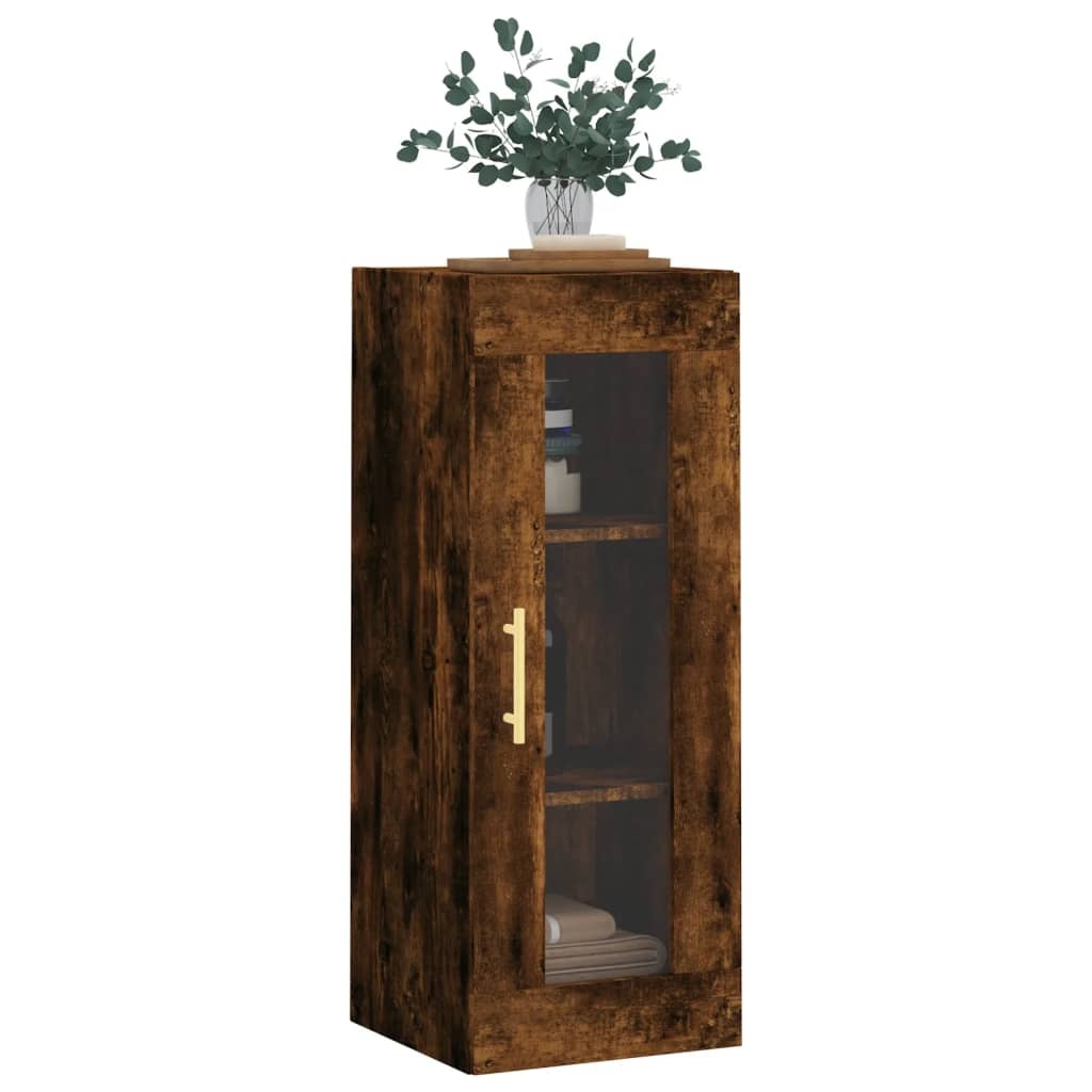 VidaXL Hangkast 34,5x34x90 cm gerookt eikenkleurig