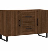 VidaXL Dressoir 100x36x60 cm bewerkt hout bruin eikenkleur
