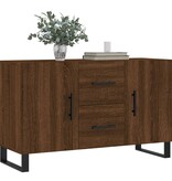 VidaXL Dressoir 100x36x60 cm bewerkt hout bruin eikenkleur