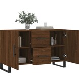 VidaXL Dressoir 100x36x60 cm bewerkt hout bruin eikenkleur
