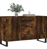 VidaXL Dressoir 100x36x60 cm bewerkt hout gerookt eikenkleurig