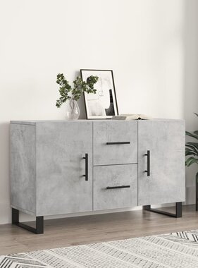VidaXL Dressoir 100x36x60 cm bewerkt hout betongrijs
