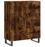 VidaXL Dressoir 69,5x34x90 cm bewerkt hout gerookt eikenkleurig