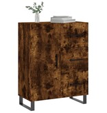 VidaXL Dressoir 69,5x34x90 cm bewerkt hout gerookt eikenkleurig