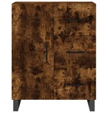 VidaXL Dressoir 69,5x34x90 cm bewerkt hout gerookt eikenkleurig