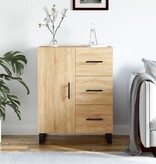 VidaXL Dressoir 69,5x34x90 cm bewerkt hout sonoma eikenkleurig