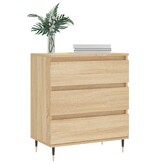 VidaXL Dressoir 60x35x70 cm bewerkt hout sonoma eikenkleurig