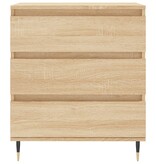 VidaXL Dressoir 60x35x70 cm bewerkt hout sonoma eikenkleurig