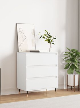 VidaXL Dressoir 60x35x70 cm bewerkt hout wit