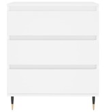 VidaXL Dressoir 60x35x70 cm bewerkt hout wit