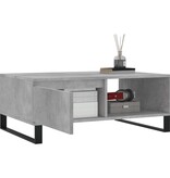 VidaXL Salontafel 90x60x35 cm bewerkt hout betongrijs