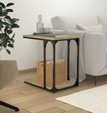 VidaXL Bijzettafel 50x35x52 cm bewerkt hout sonoma eikenkleurig