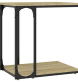 VidaXL Bijzettafel 50x35x52 cm bewerkt hout sonoma eikenkleurig