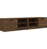 VidaXL Tv-meubelen 2 st 80x35x36,5 cm bewerkt hout bruin eikenkleur