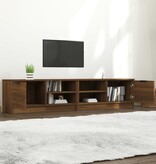 VidaXL Tv-meubelen 2 st 80x35x36,5 cm bewerkt hout bruin eikenkleur