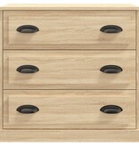 VidaXL Dressoir 70x35,5x67,5 cm bewerkt hout sonoma eikenkleurig