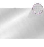 VidaXL Zwembadfolie solar drijvend rechthoekig 6x4 m PE zilverkleurig