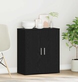 VidaXL Dressoir Zwart Eiken 60x31x70 cm Engineered Wood