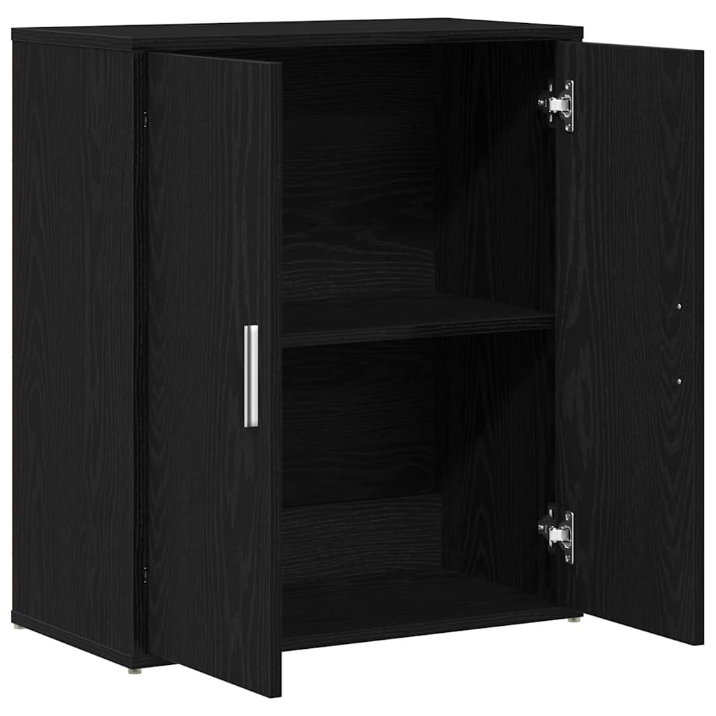 VidaXL Dressoir Zwart Eiken 60x31x70 cm Engineered Wood