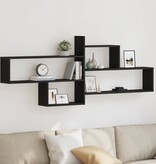 VidaXL Wandplank Zwart Eiken 167,5x18x68 cm Engineered Wood