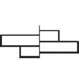 VidaXL Wandplank Zwart Eiken 167,5x18x68 cm Engineered Wood
