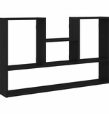VidaXL Wandplank Zwart Eiken 99x15x60 cm Bewerkt Hout