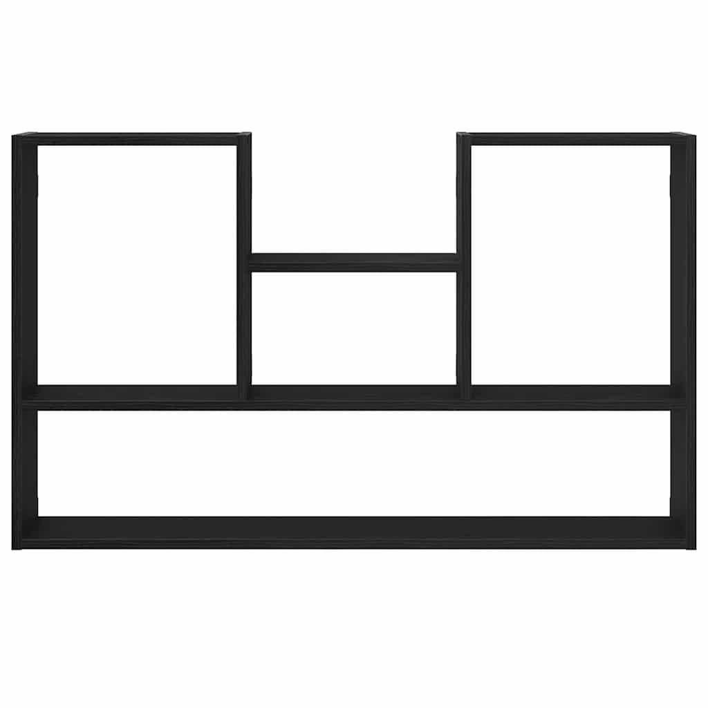 VidaXL Wandplank Zwart Eiken 99x15x60 cm Bewerkt Hout