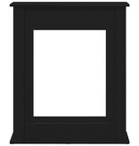 VidaXL Haardombouw Zwarte Eiken 75x20x87,5 cm Engineered Wood