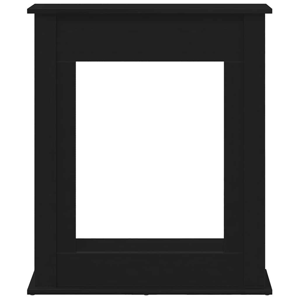 VidaXL Haardombouw Zwarte Eiken 75x20x87,5 cm Engineered Wood