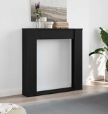 VidaXL Haardombouw Zwarte Eiken 100x20x100 cm Technisch Hout