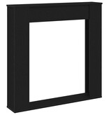 VidaXL Haardombouw Zwarte Eiken 100x20x100 cm Technisch Hout